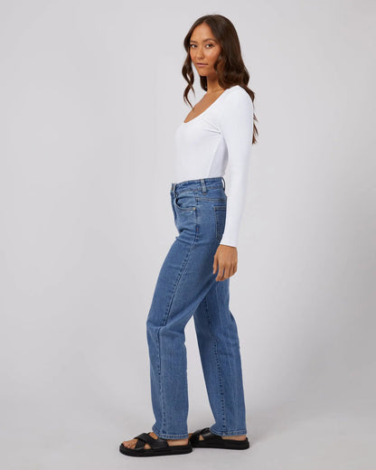 Hazel Long Sleeve Tee - Black & White Silent Theory