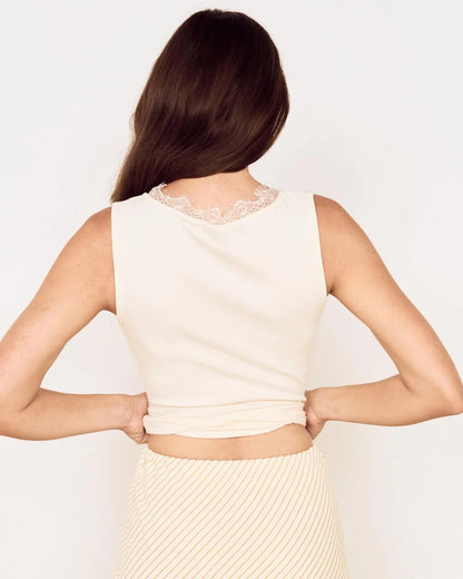 MINKPINK Asa Midi Skirt - Latte