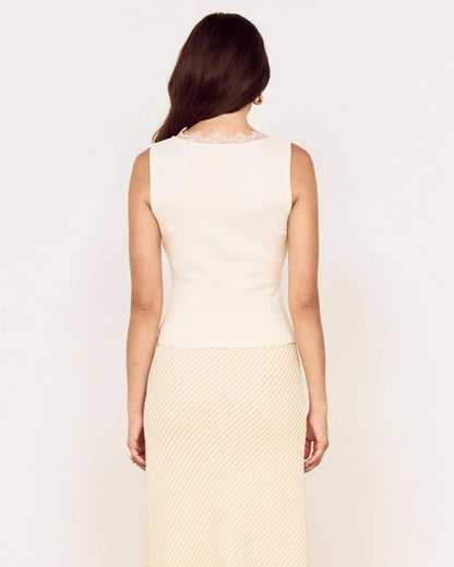 MINKPINK Asa Midi Skirt - Latte