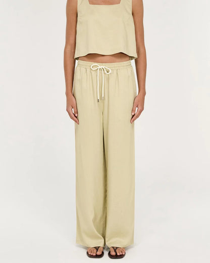 Lunel Relaxed Pant - Wasabi Staple The Label