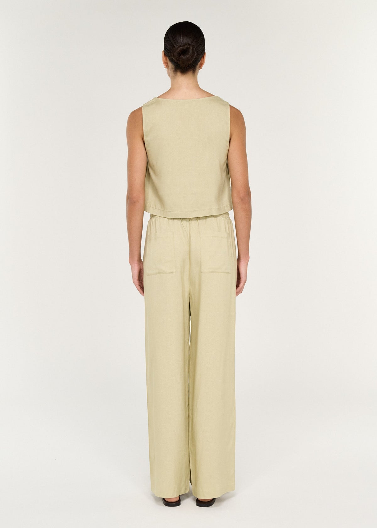 Lunel Top in Wasabi, back