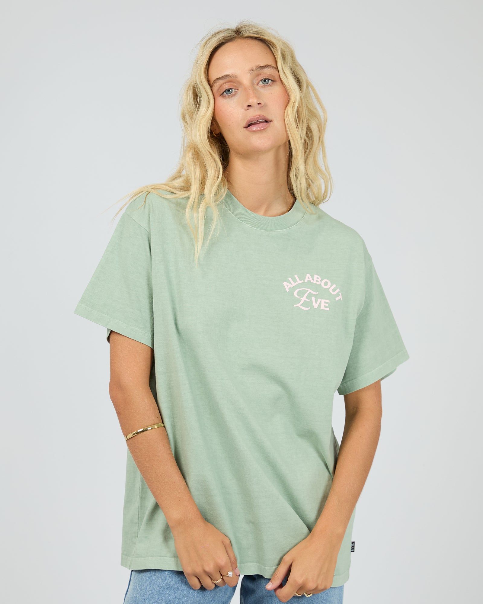 Matcha Club Relaxed Tee - Sage The Rose Edit