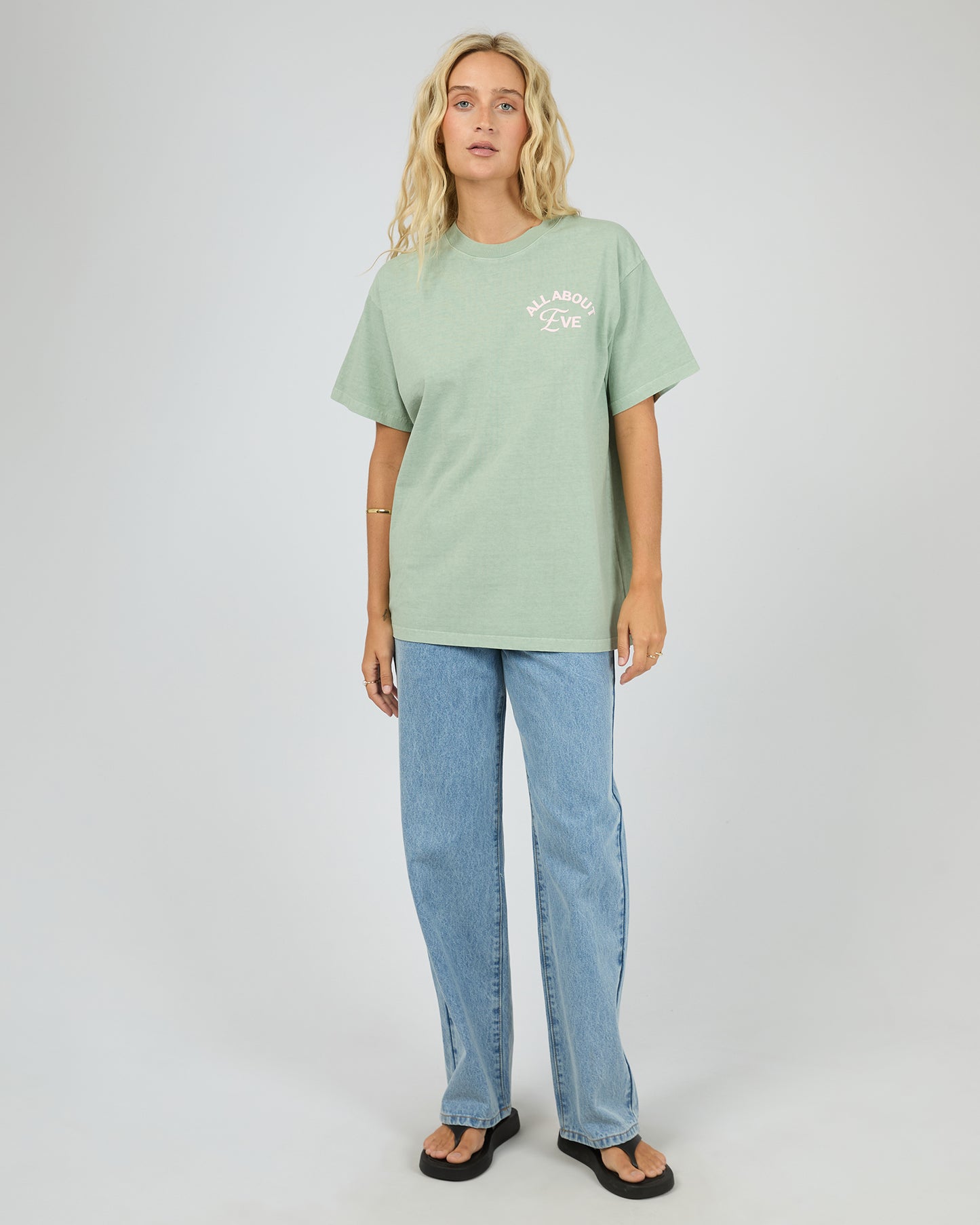 Matcha Club Relaxed Tee - Sage The Rose Edit