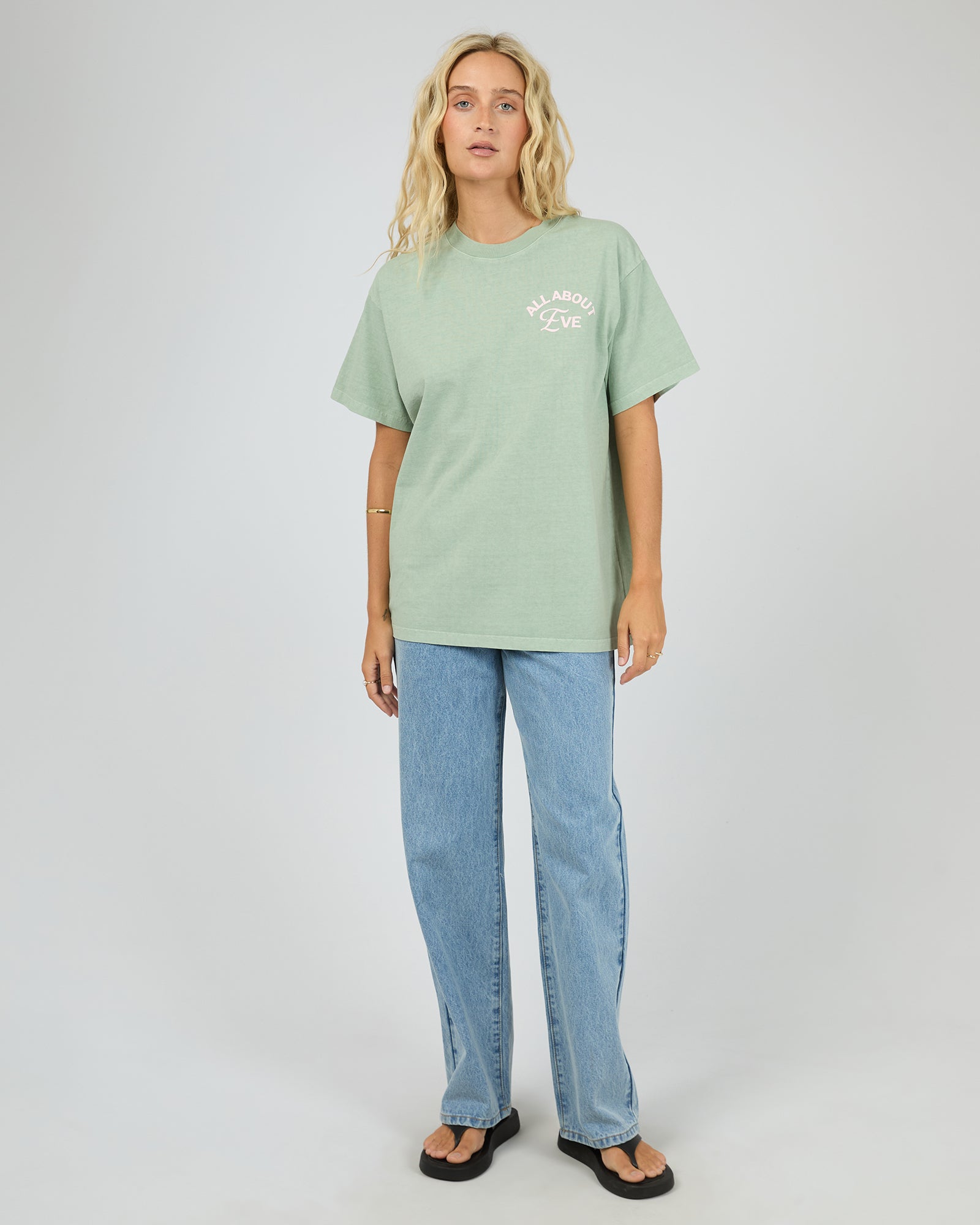 Matcha Club Relaxed Tee - Sage The Rose Edit