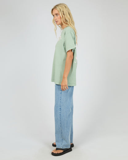 Matcha Club Relaxed Tee - Sage The Rose Edit