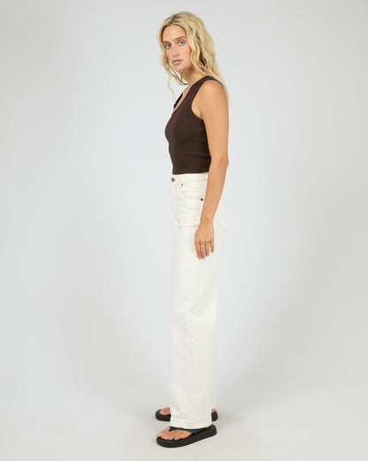 Willow Rib Tank - Brown All About Eve